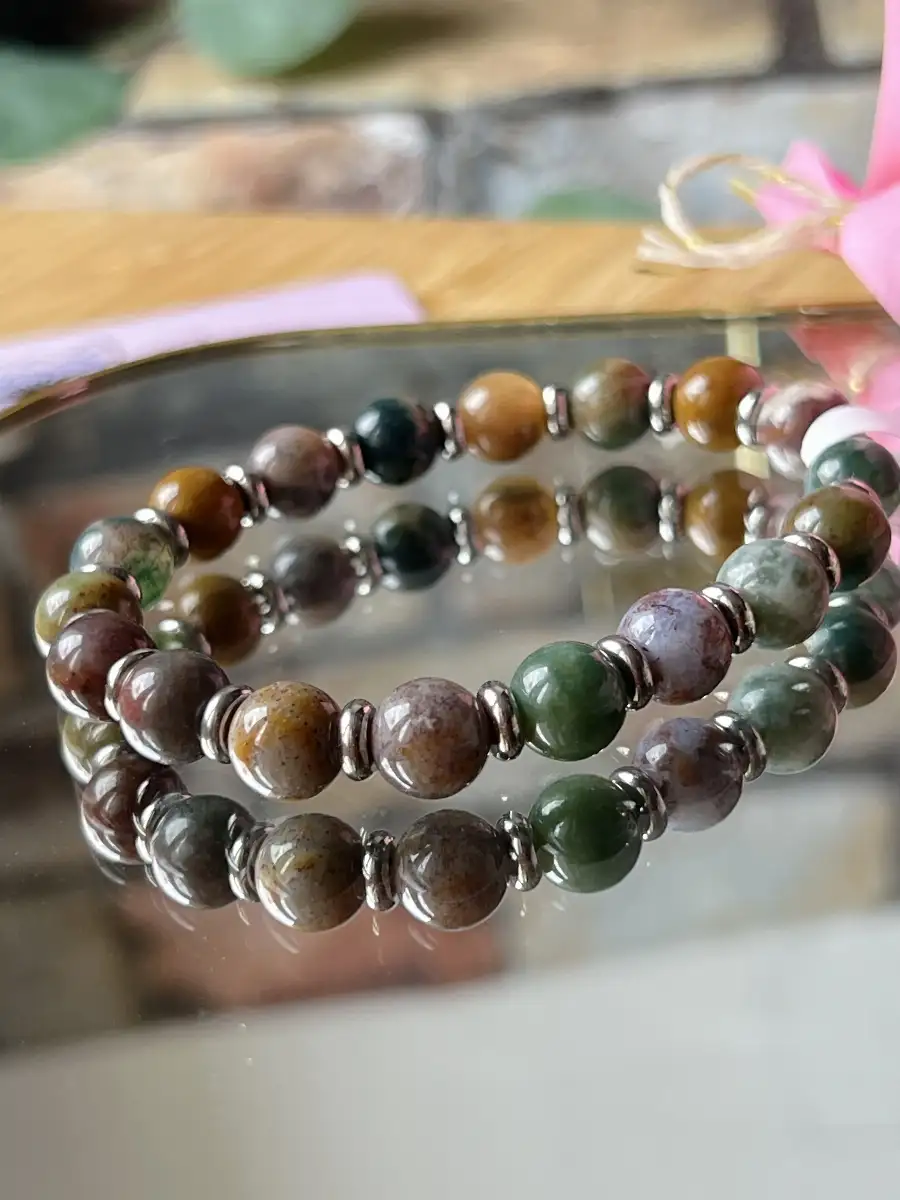Bracelet en agate indienne