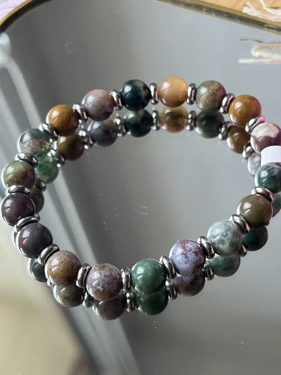 Bracelet en agate indienne