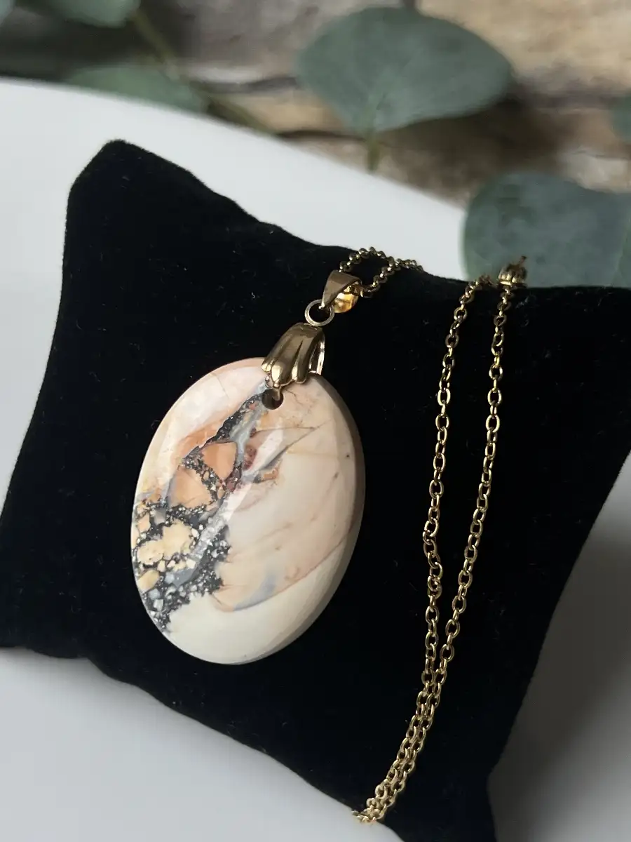 Pendentif en Jaspe Maligano