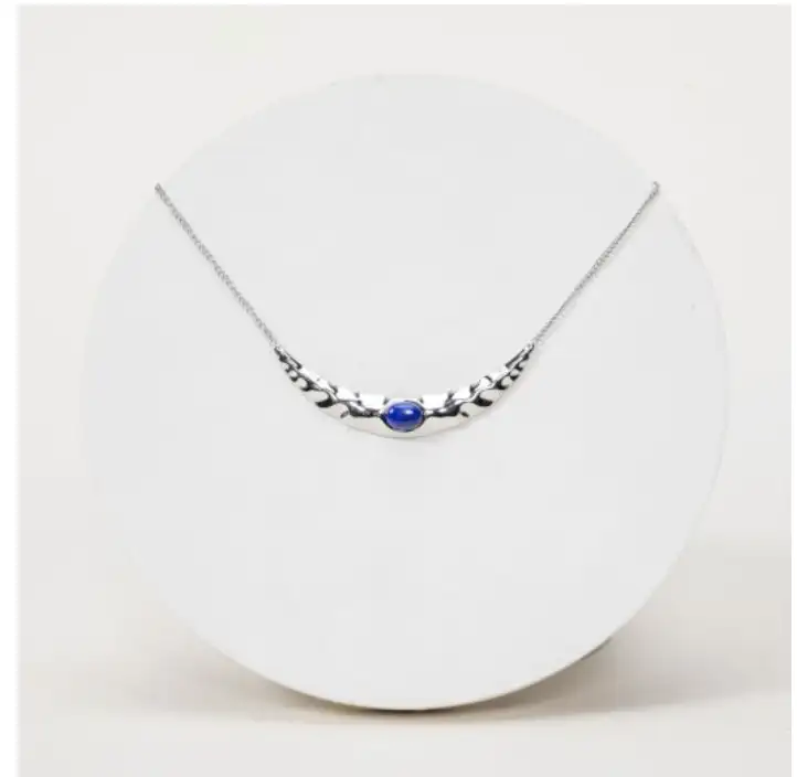 Pendentif Lapis Lazuli – Collier en Acier Inoxydable
