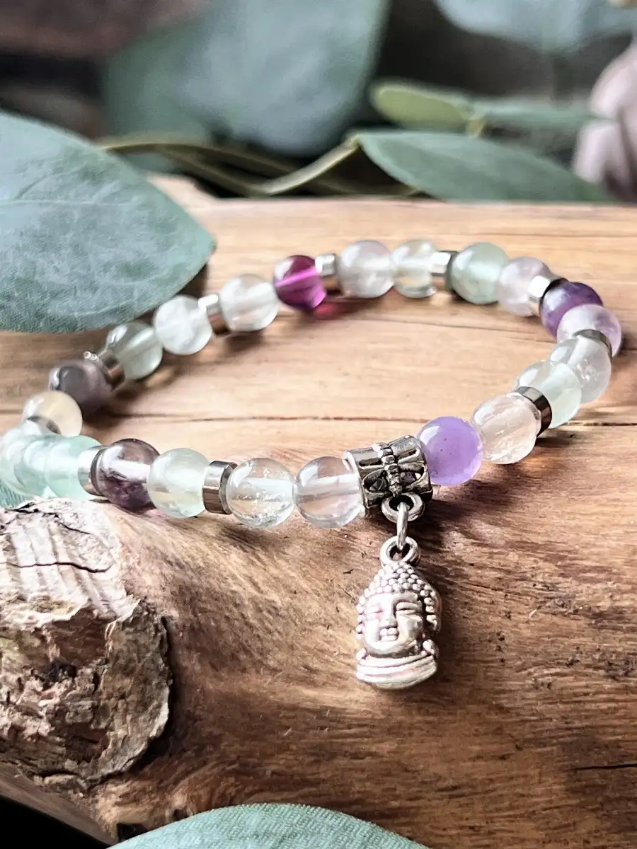 Bracelet en Fluorite – Perles 6 mm