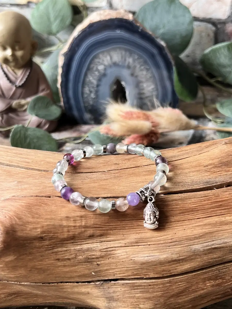 Bracelet en Fluorite – Perles 6 mm