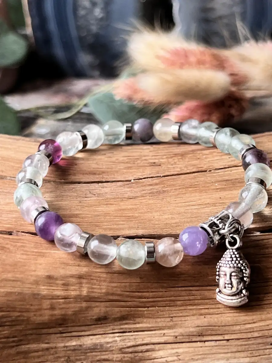 Bracelet en Fluorite – Perles 6 mm