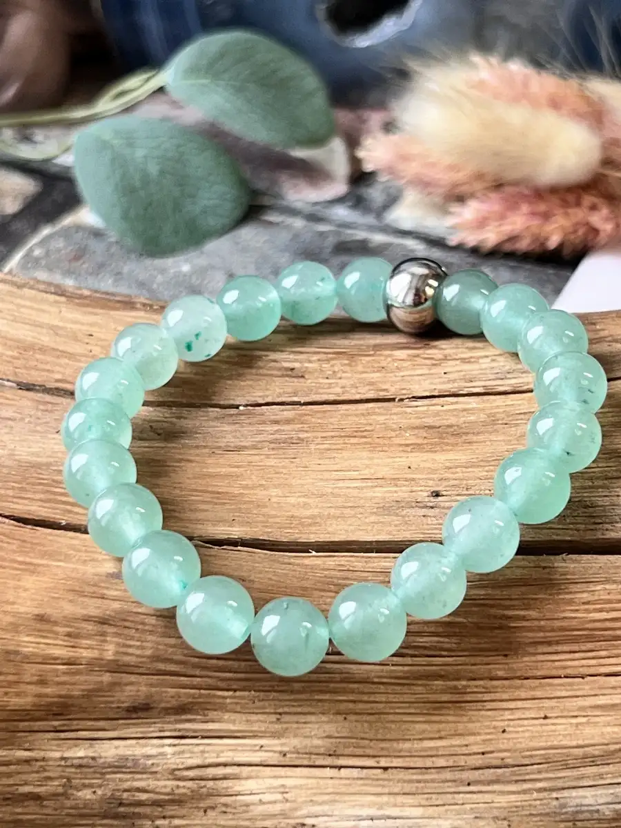 Bracelet Aventurine Verte – Perles 8 mm