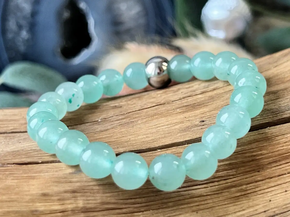 Bracelet Aventurine Verte – Perles 8 mm