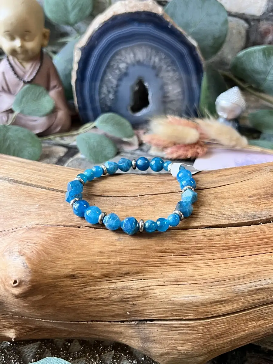 Bracelet Apatite Bleue