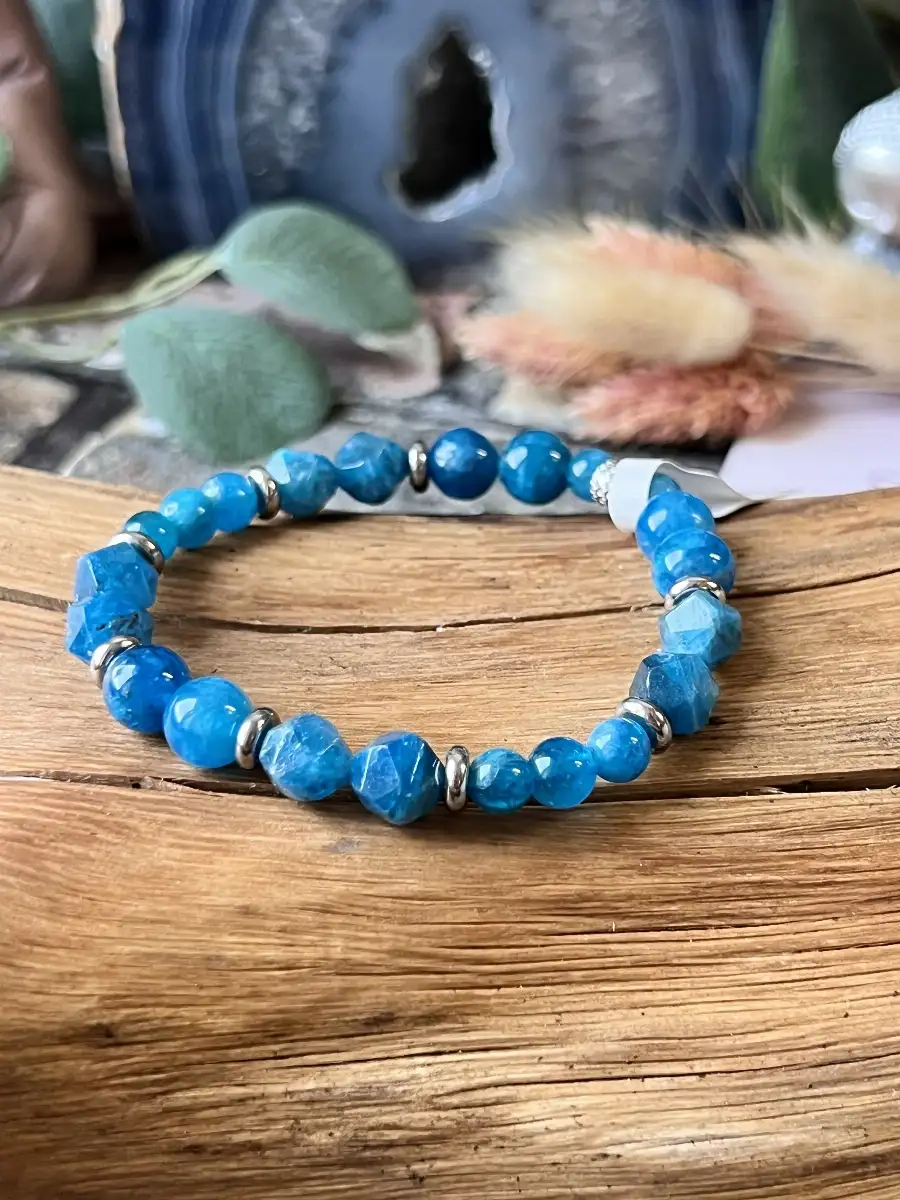 Bracelet Apatite Bleue