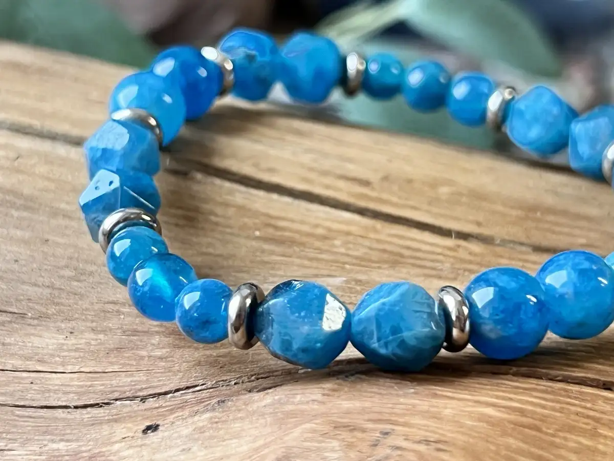 Bracelet Apatite Bleue