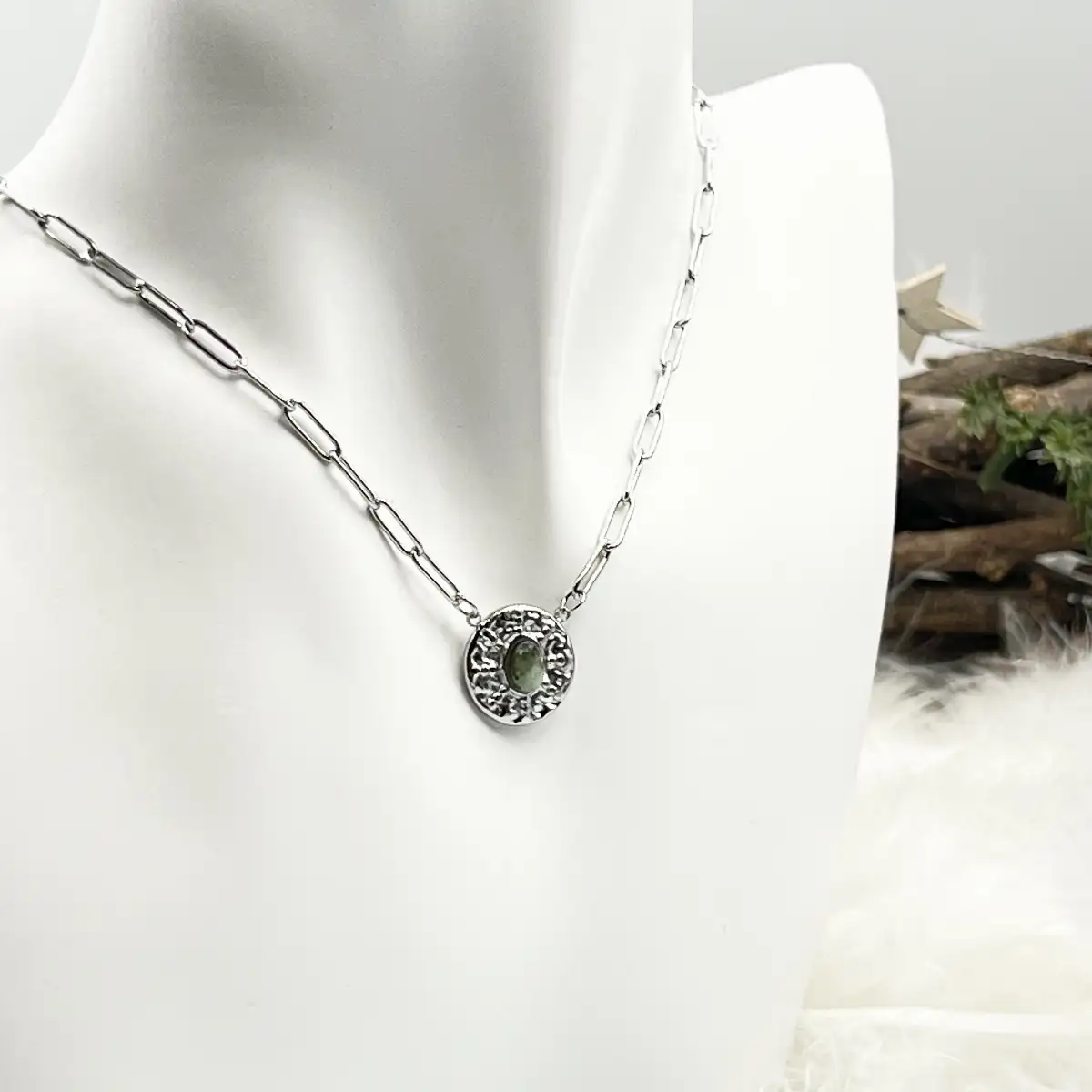 Collier en turquoise africaine