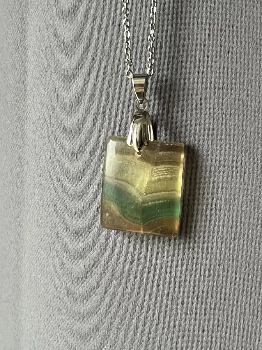 Pendentif en Fluorite Jaune