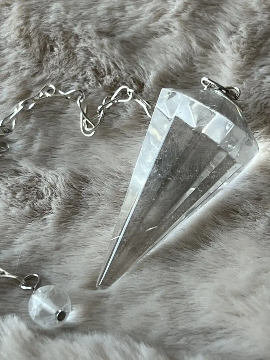 Pendule cristal de roche