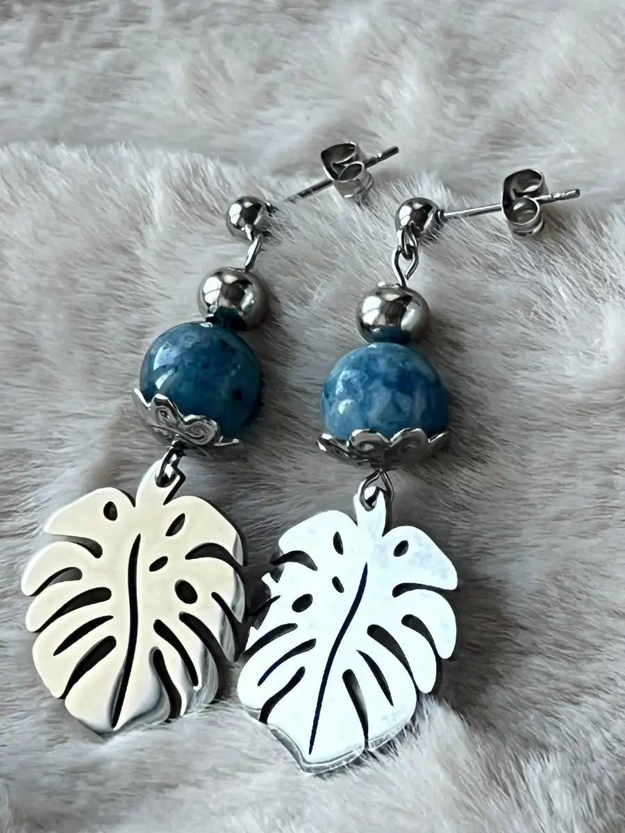 Boucles d’oreilles en Hémimorphite