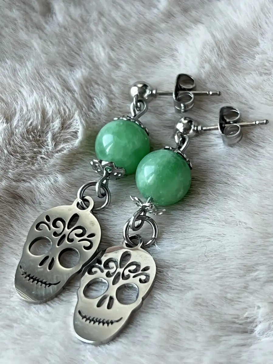 Boucles d’oreilles en Jade