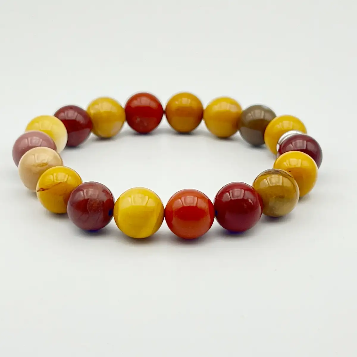 Bracelet en Mookaïte – Perles 10 mm