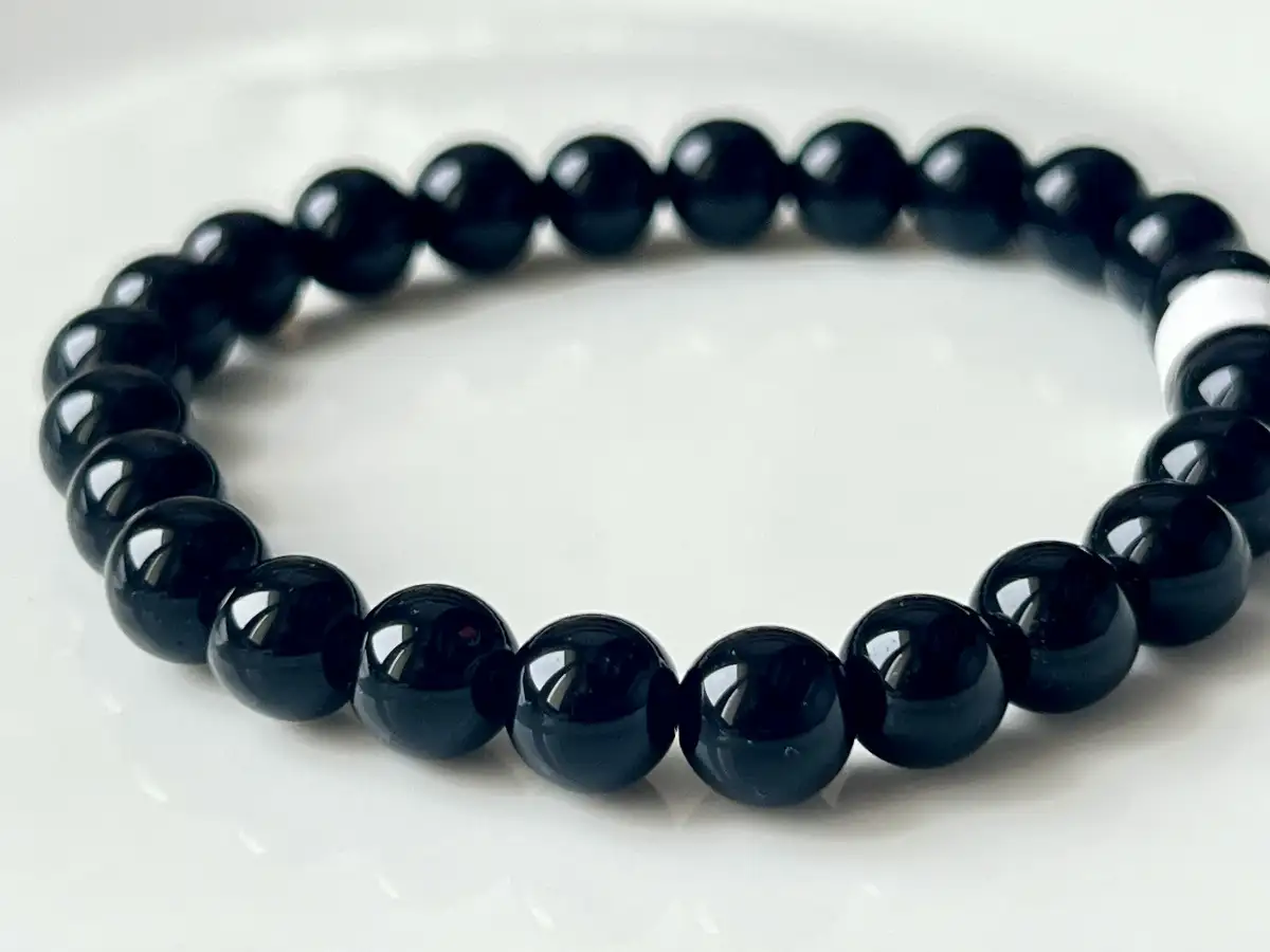 Bracelet obsidienne