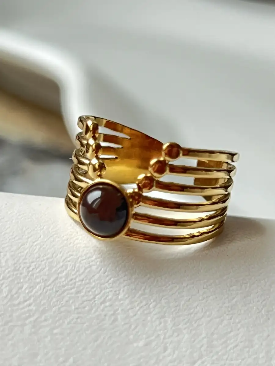 Bague Léona – Œil de Tigre