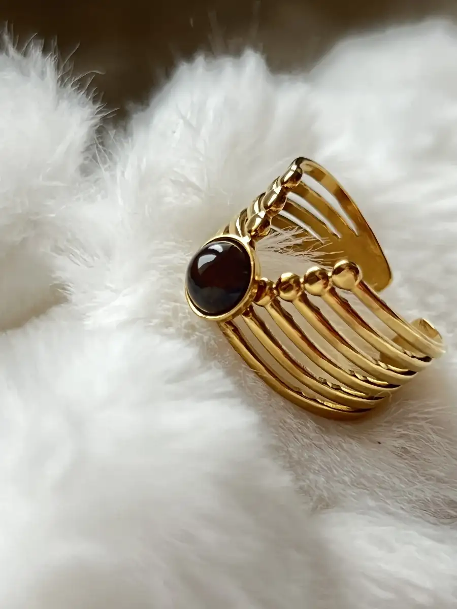 Bague Léona – Œil de Tigre