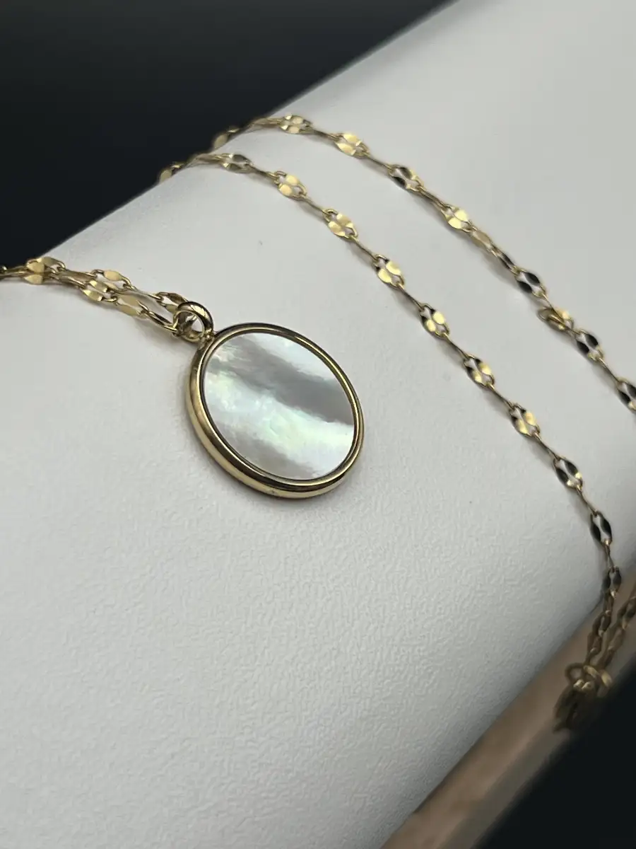 Collier Nacre – Pendentif en acier inoxydable