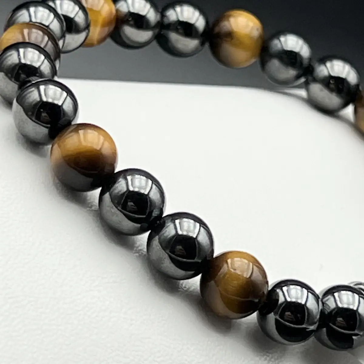 Bracelet Hématite et Œil de tigre